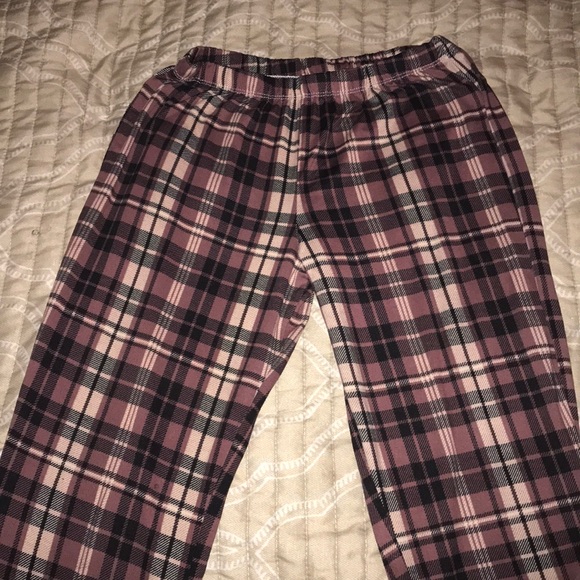 Plaid print flare leg pants - Picture 1 of 3